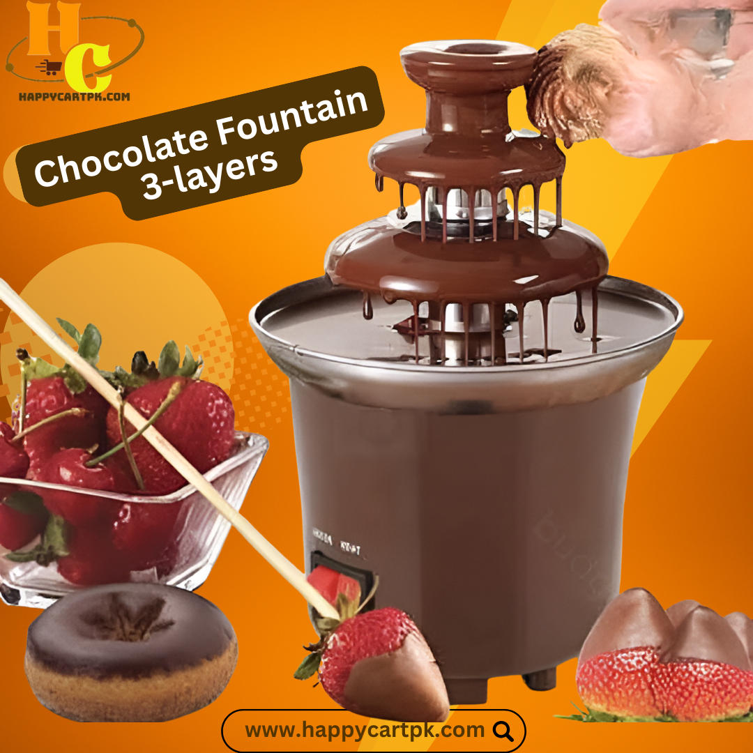 Chocolate Fountain 3-tier Mini Tower Fondue Pot