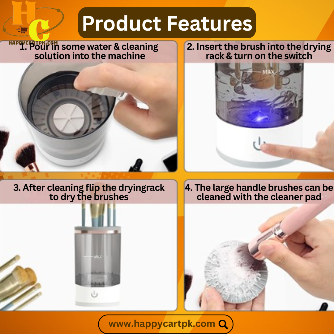 Electric USB Makeup Brush Cleaner