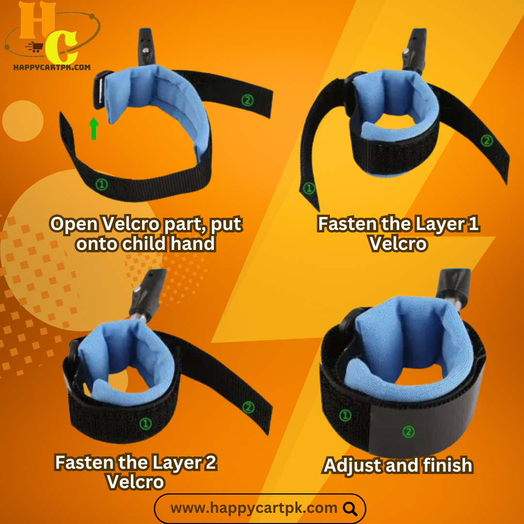 Safety Harness Strap Hand Belt Band For Toddlers - Anti Lost Child (Random Color)