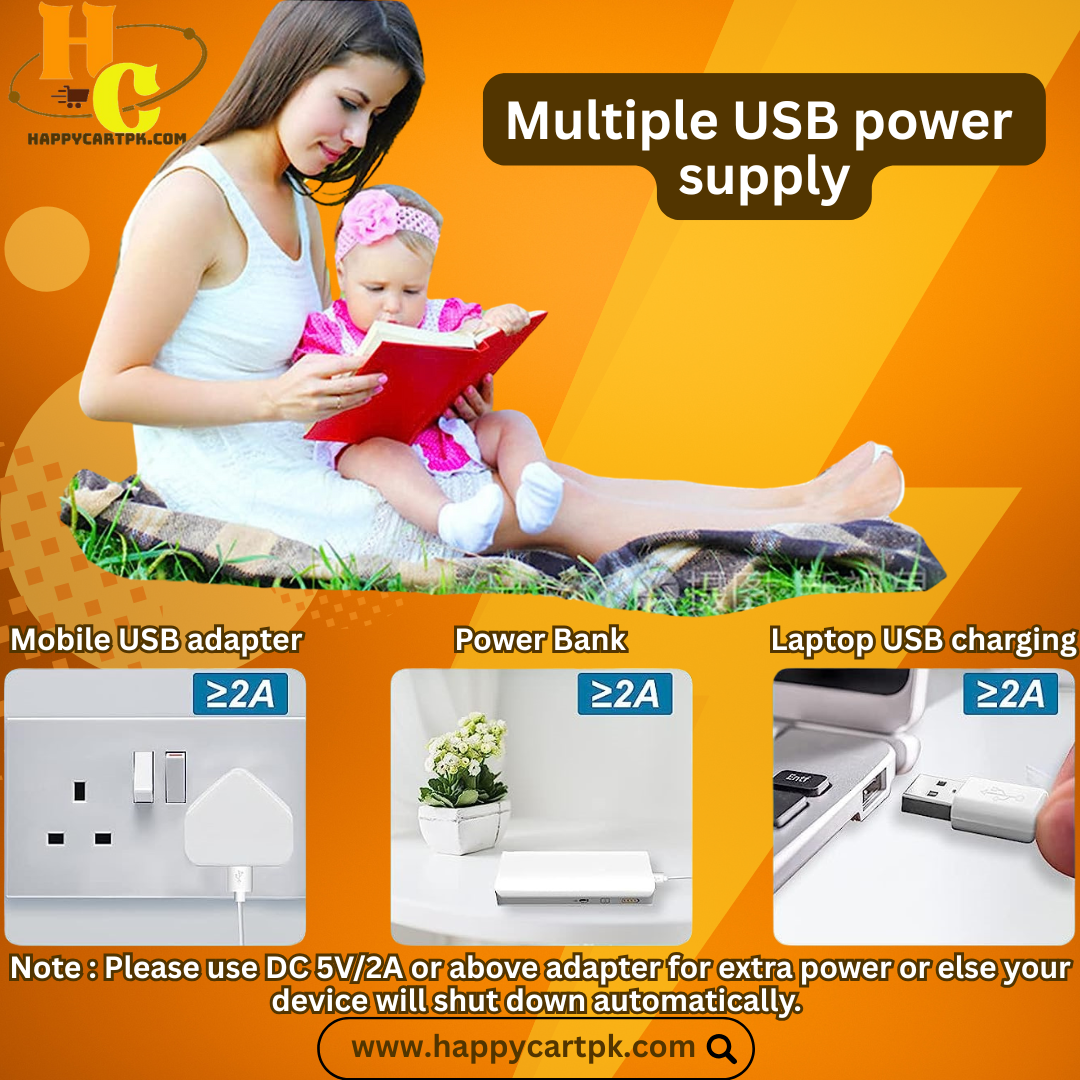 3-in-1 Mini Air Cooler, Humidifier & Fan (10 Inches - Random Color)