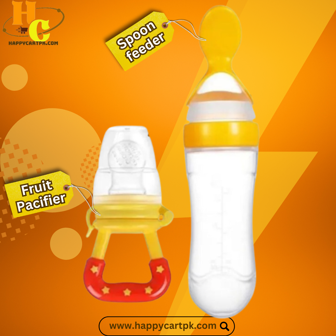 Food Pacifier + Feeder Spoon (Random Color)