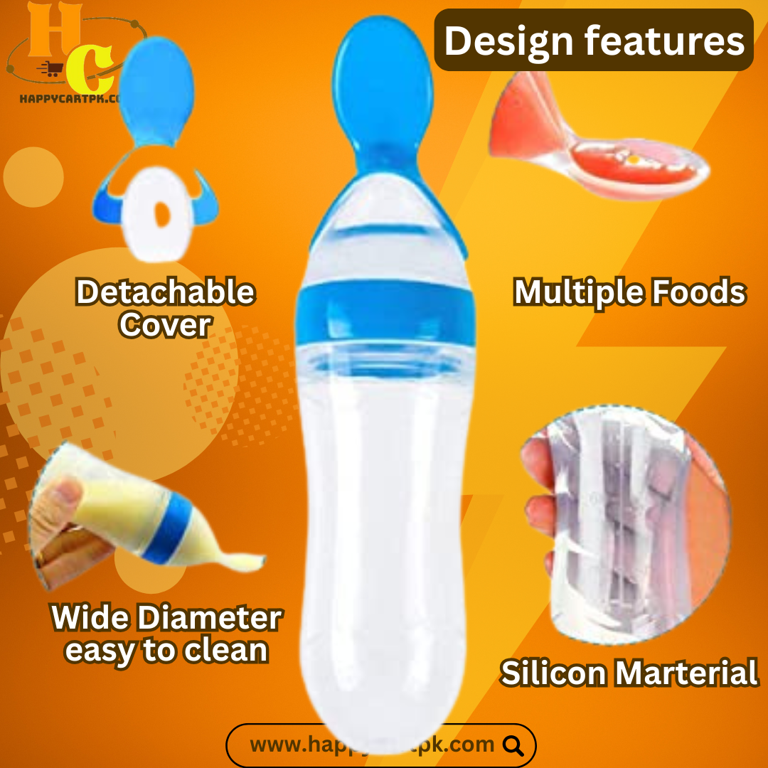 Food Pacifier + Feeder Spoon (Random Color)