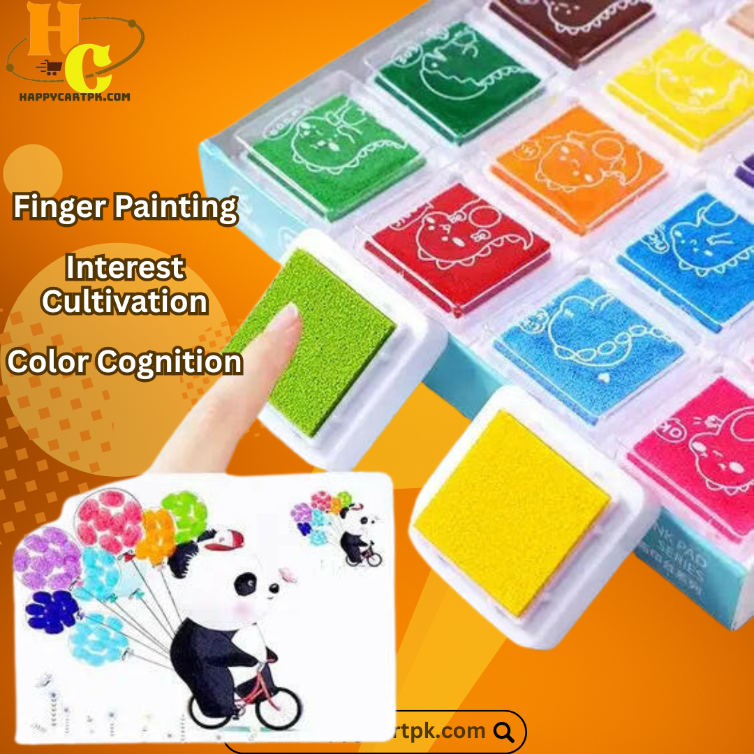 Finger Painting Sheets - 30 Sheets 12 Colors