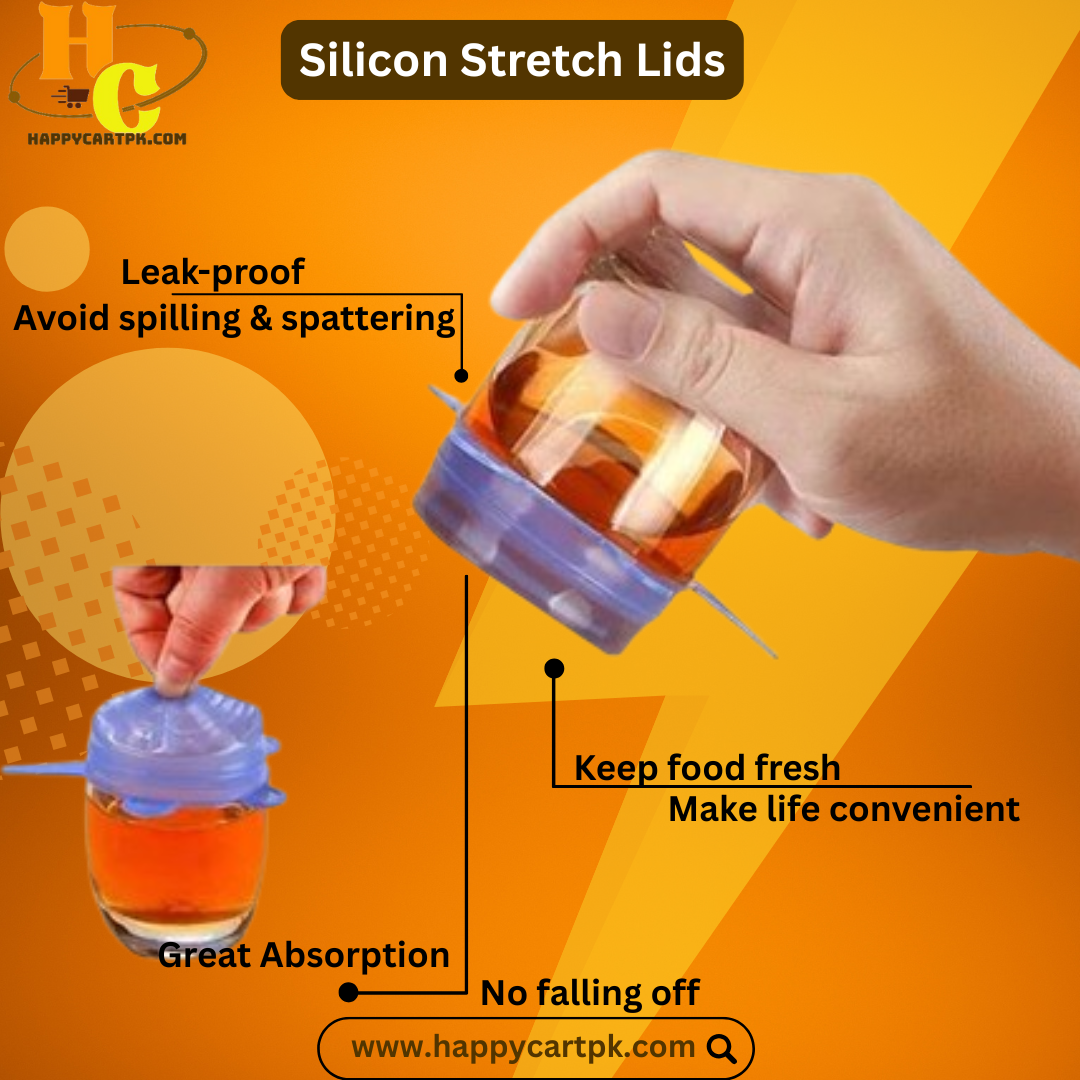 Silicon Lid Spill Stopper - 6pcs/set