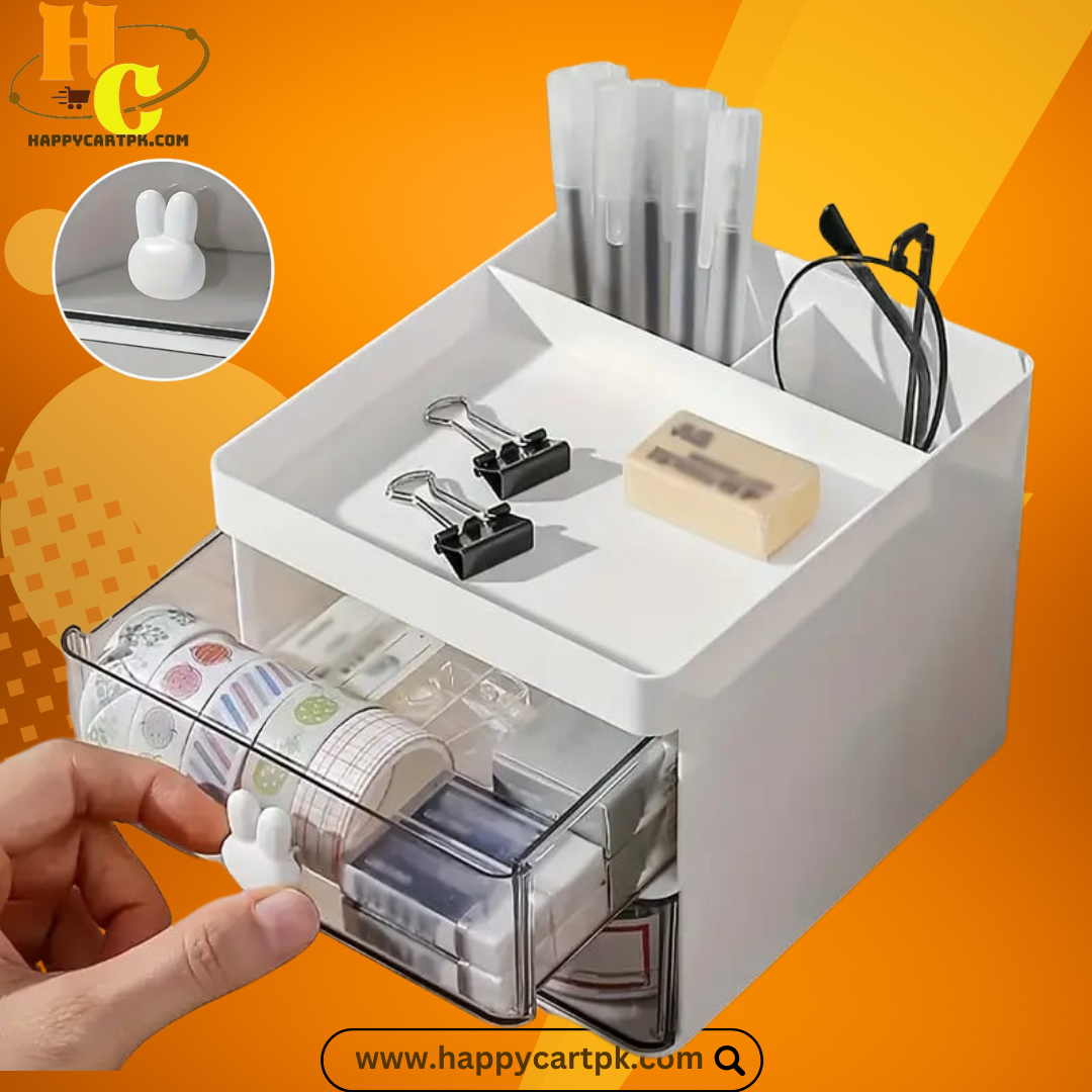 Rabit Handle Desk Organizer
