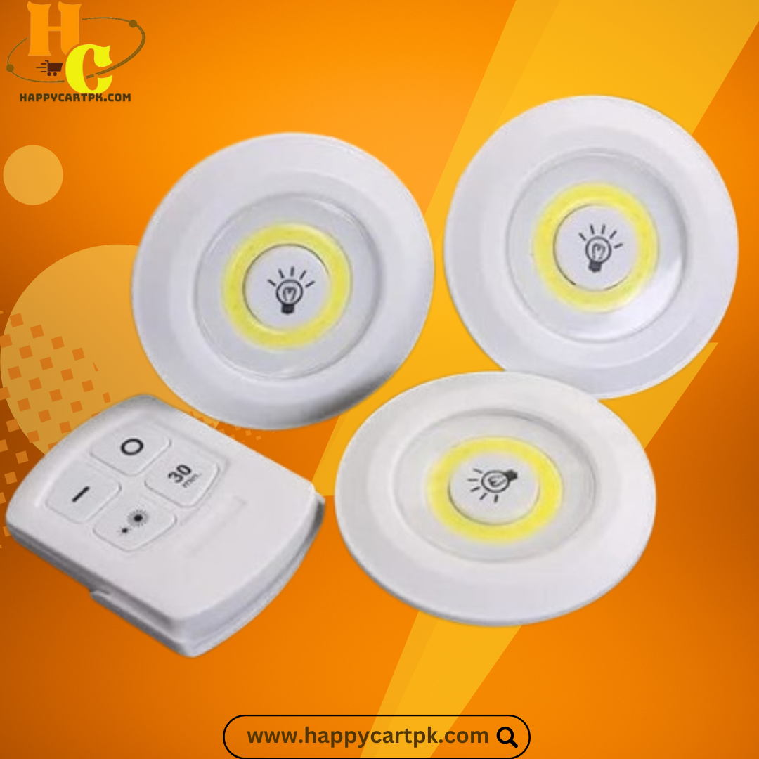 Tap LED Sensor night light with Remote Control-3pcs